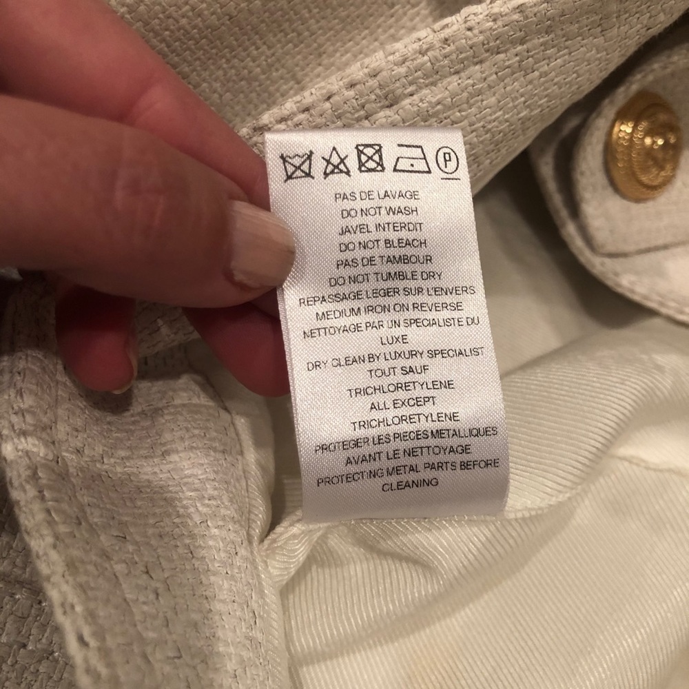 NWOT Balmain Button Front Mini Skirt - Picture 11 of 14